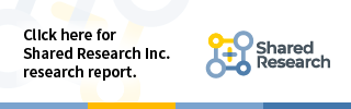 Shared Research Click here for Shared Research Inc. research report.