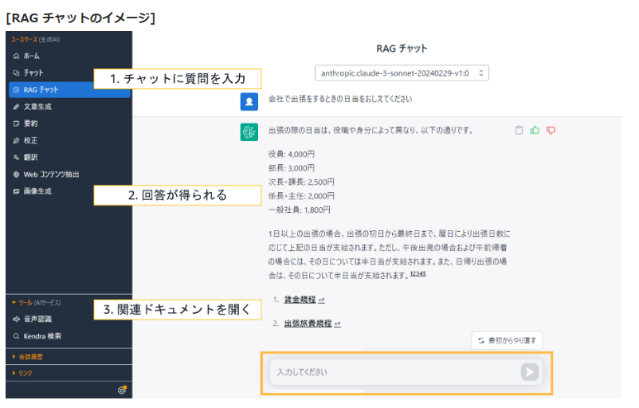 文書検索機能 画面イメージ